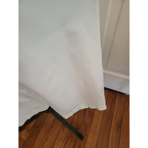 Coldwater Creek Ivory Wide Leg Capri Pants sz 12 Minimal Coastal Old Money - Picture 5 of 6